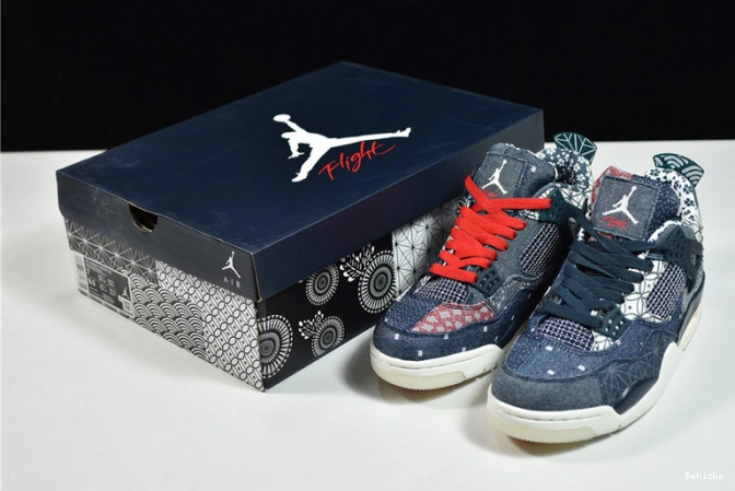 Reps BK sashiko cw0898-400 deep jordan 4 ocean air 1123